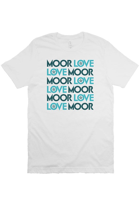 Moor Love Love Moor Tee (white and pastel blue