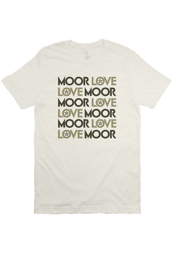 Moor Love Love Moor Tee Shirt (natural with brown and sand