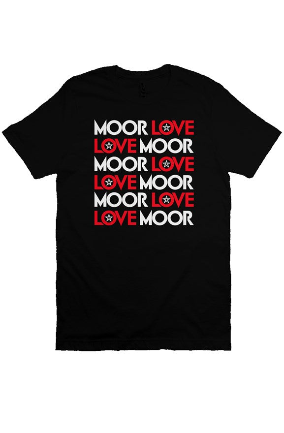 Moor Love Love Moor Tee (black red and white)