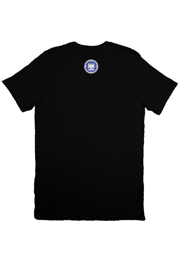 Moor Love Love Moor Tee (black with white and dodger blue)