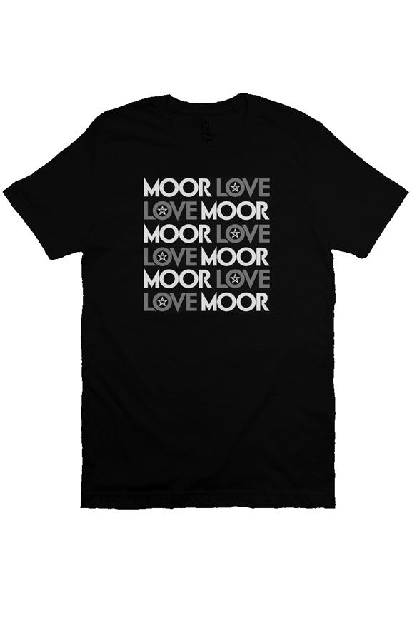 Moor Love Love Moor Tee (black with white and charcoal)