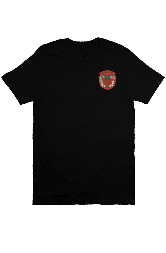Moor Love Athletics Crest Tee shirt (black with embroidery)
