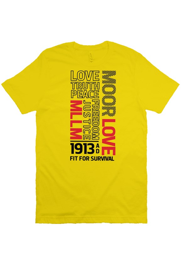 MLLM Fit 4 Survival Tee (gold and black)